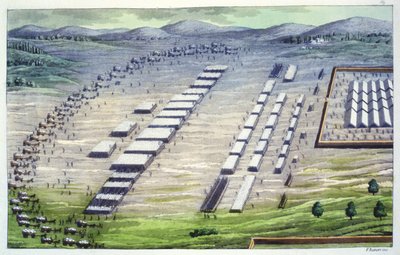 Roman camp in Celtic Germania, as described by Tacitus, from 